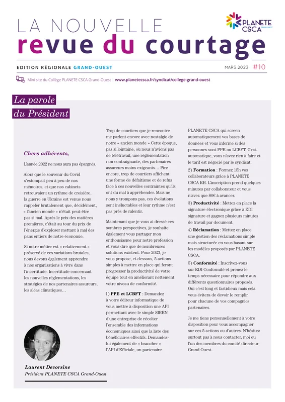 Laurent Devorsine — Éditorial NRDC n°10 — Mars 2023