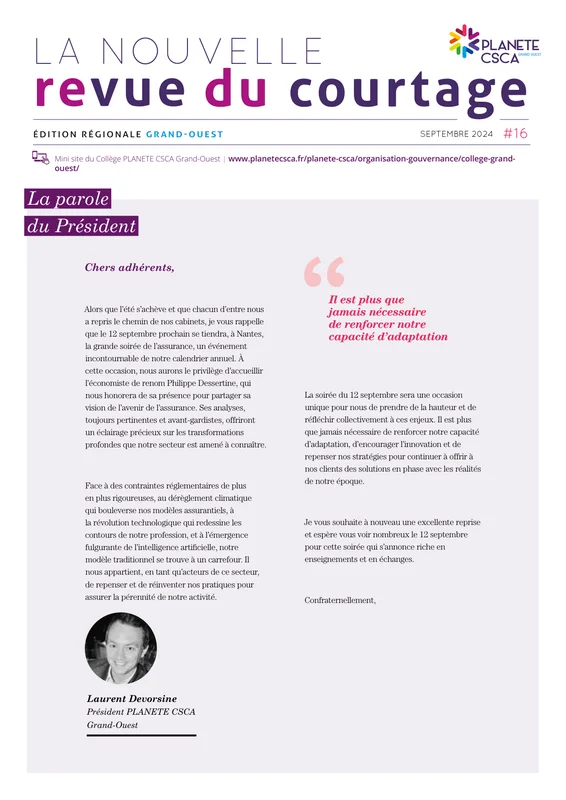 Laurent Devorsine — Éditorial NRDC n°16 — Septembre 2024