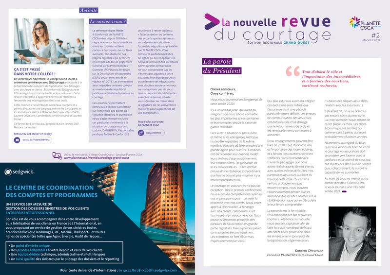 Laurent Devorsine — Éditorial NRDC n°2 — Janvier 2021