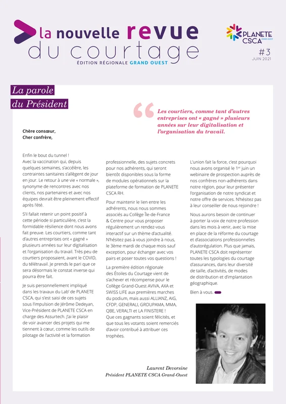 Laurent Devorsine — Éditorial NRDC n°3 — Juin 2021