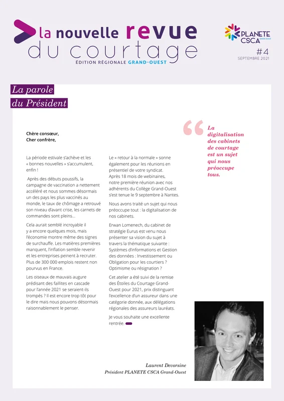 Laurent Devorsine — Éditorial NRDC n°4 — Septembre 2021