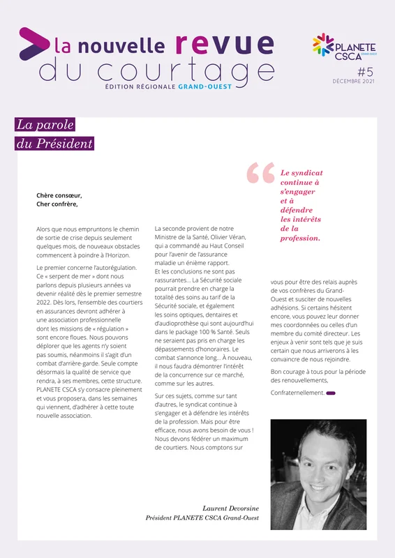 Laurent Devorsine — Éditorial NRDC n°5 — Décembre 2021