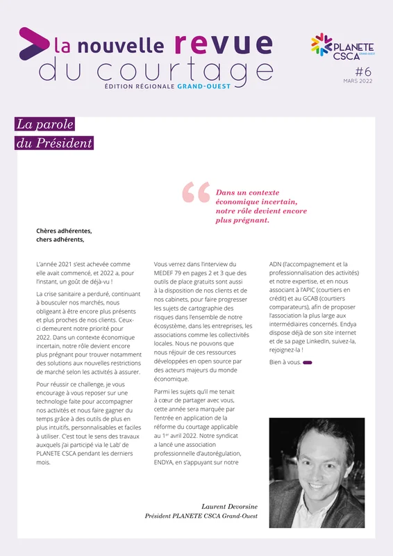 Laurent Devorsine — Éditorial NRDC n°6 — Mars 2022