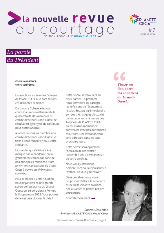 Laurent Devorsine — Éditorial NRDC n°7 — Juillet 2022