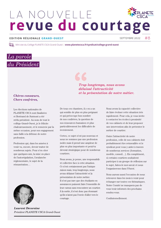 Laurent Devorsine — Éditorial NRDC n°8 — Septembre 2022